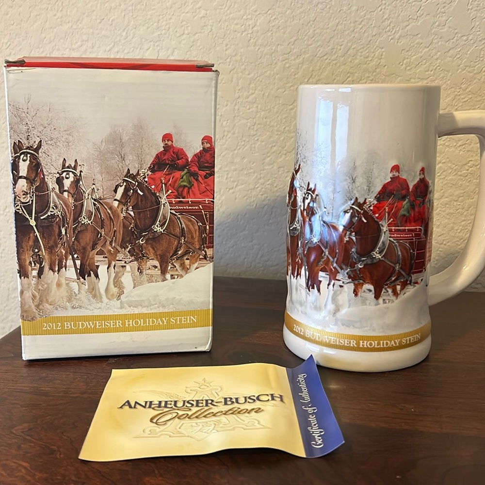 2012 Budweiser Clydesdales “Winter Wonderland” Collectors Series Stein by BRAX